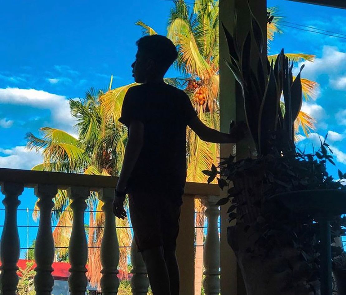 "I felt suffocated being there," 16-year-old J.B.B.C. says of the days when he was detained in hotels in El Paso, Texas. The teen, whose attorneys asked that he be identified only by his initials to protect his safety, is shown here in his native Honduras. He is seeking asylum in the United States.
