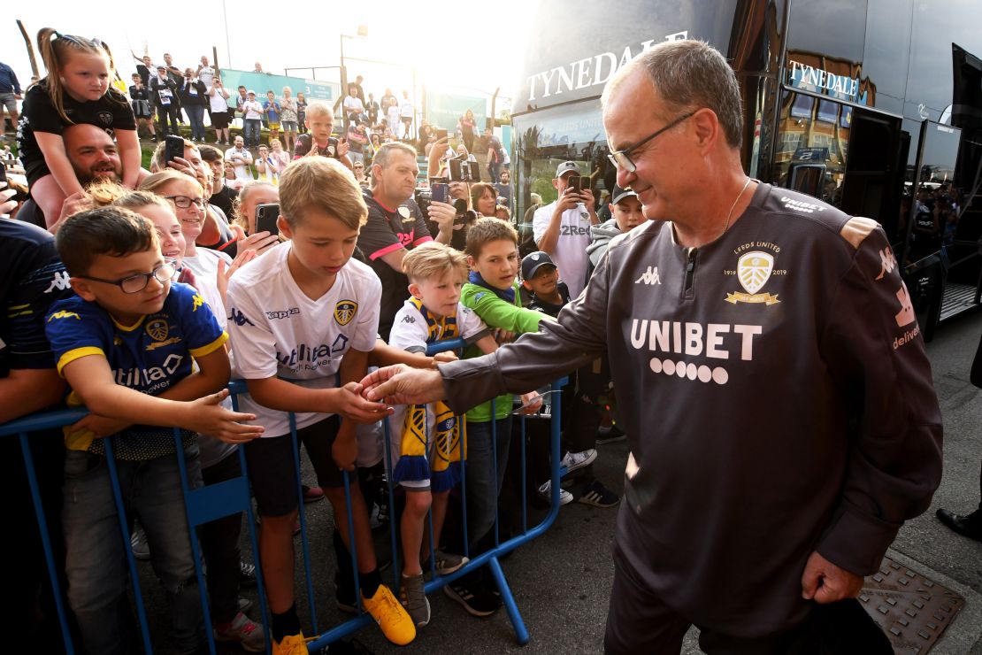 Bielsa has been fully embraced and welcomed into the Yorkshire cummunity by Leeds United fans.