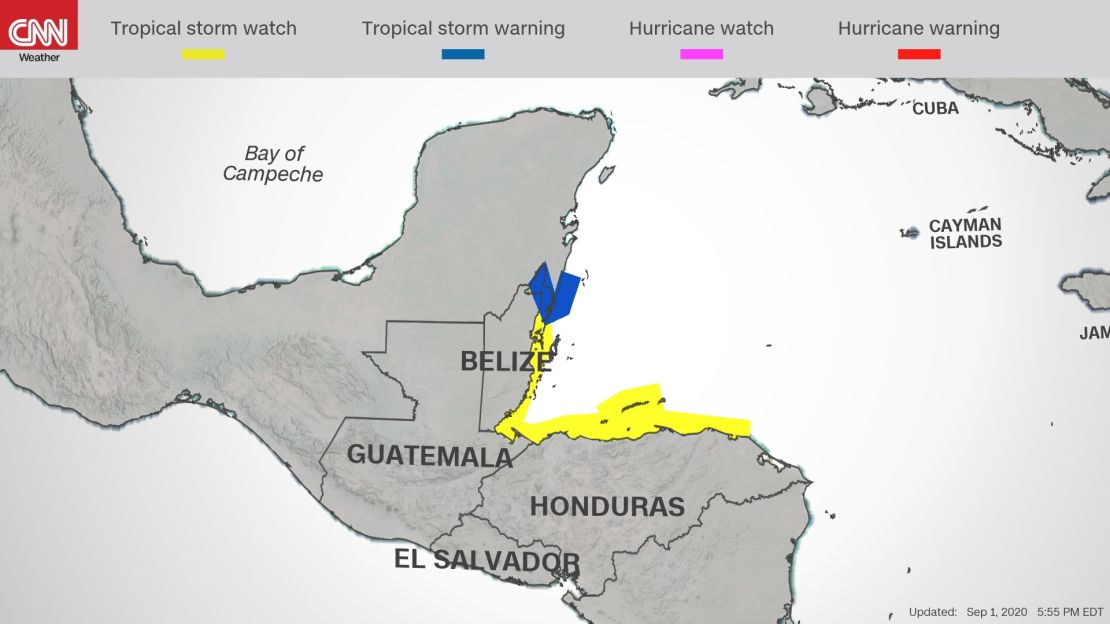 tropical storm nana watches and warnings