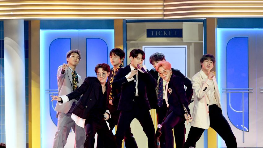 LAS VEGAS, NEVADA - MAY 01: BTS perform onstage during the 2019 Billboard Music Awards at MGM Grand Garden Arena on May 01, 2019 in Las Vegas, Nevada. (Photo by Kevin Winter/Getty Images for dcp)