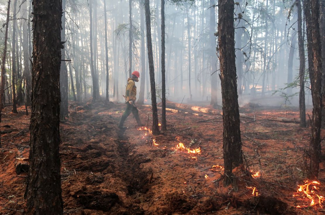 Experts say fires in the Sakha Republic were of "above average" intensity in August.