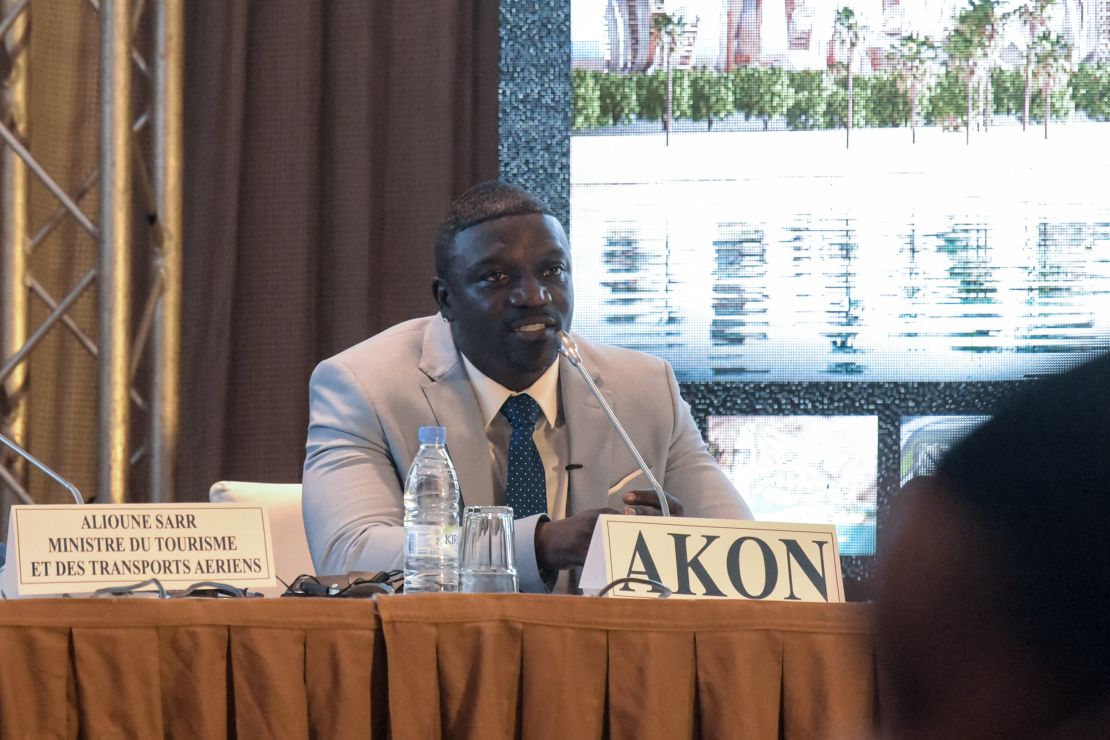 Akon told a press conference that work would begin on his city in 2021.