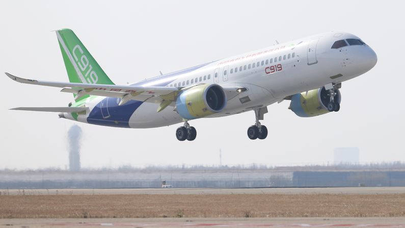 <strong>Comac C919:</strong> The Comac C919 is China's first medium-haul passenger jet aircraft. 