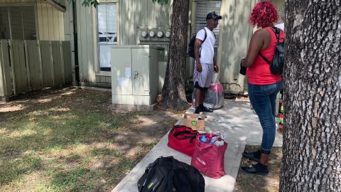 This Houston couple was among those evicted.