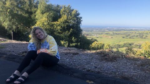 Julie Gallagher in California, the day before being discharged from residential treatment.