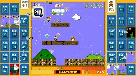 A screengrab of "Super Mario Bros. 35."