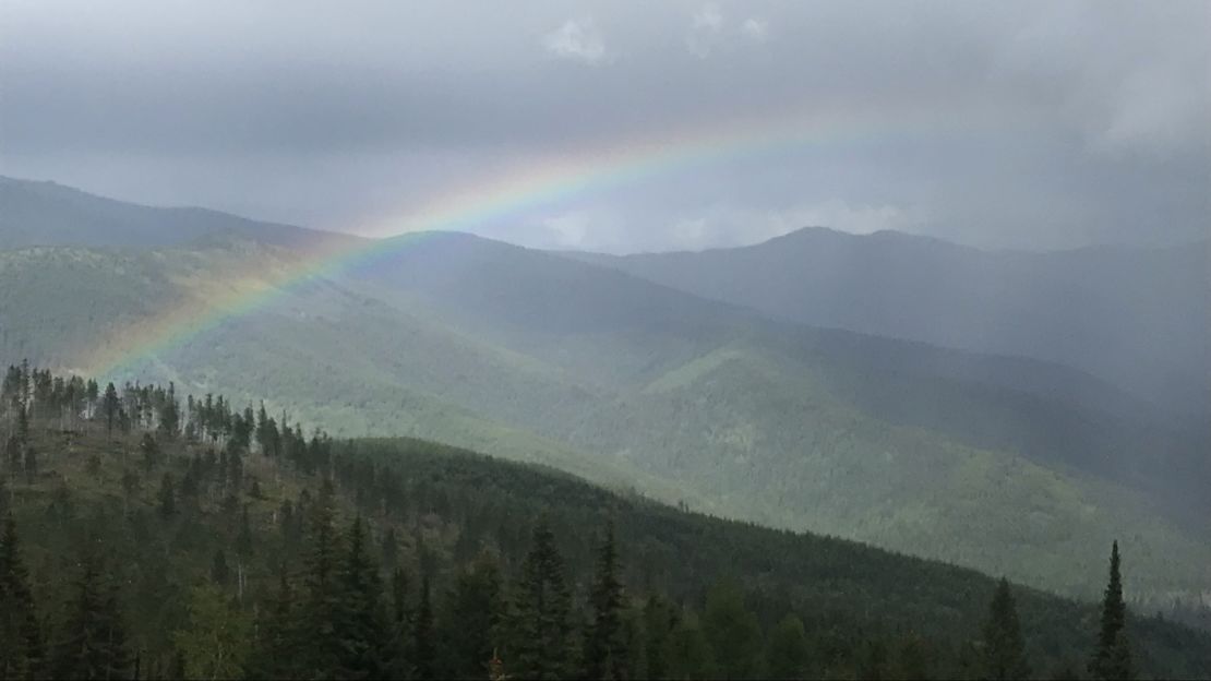 The view from Yaak Mountain after a storm. One of the great joys of firetowers is being above the weather.