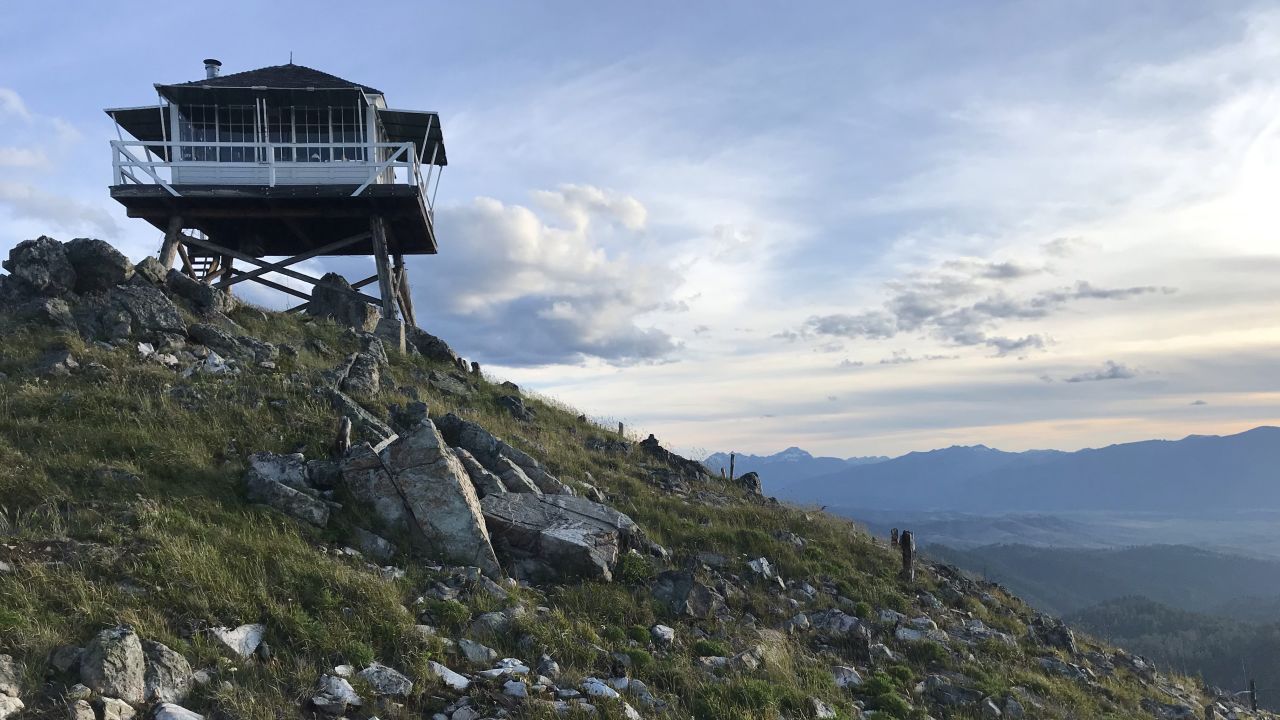Gird Point fire tower in Hamilton, Montana