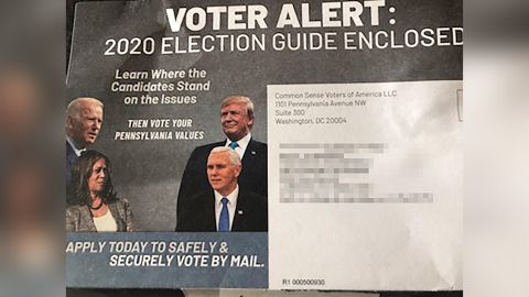 This mailer was sent by a dark money group to Pennsylvania voters last month.