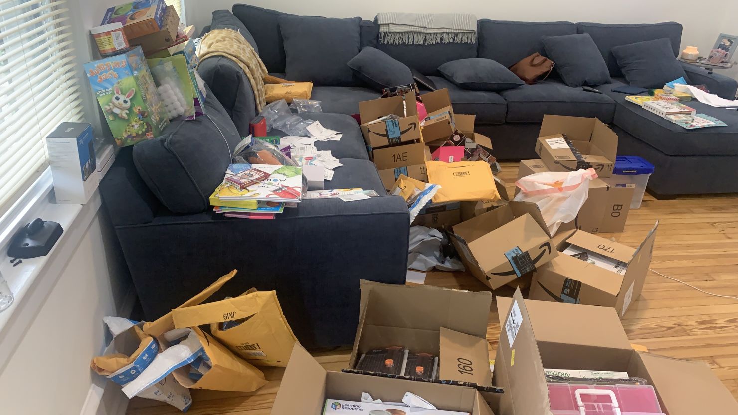 Teacher Laura Ciervo said she has received over 100 packages since comedian Erin Foster shared her Amazon wish list on her Instagram story three weeks ago.