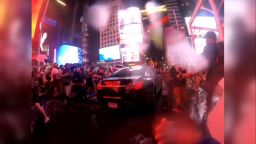 Video shows the moment a car plowed through a crowd of Black Lives Matter protesters in Times Square.