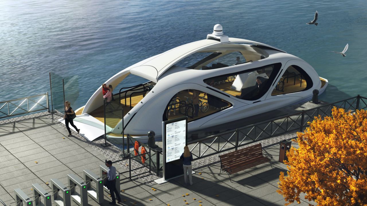 Zeabuz says its self-driving ferry will be given a sleek, modern aesthetic, to match its advanced tech, in the next five years.