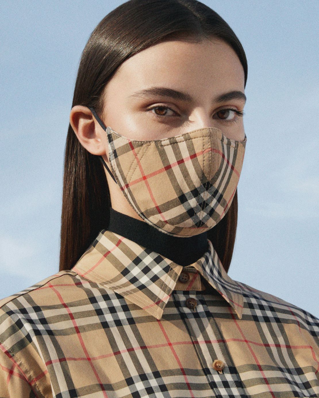 A face mask by Burberry