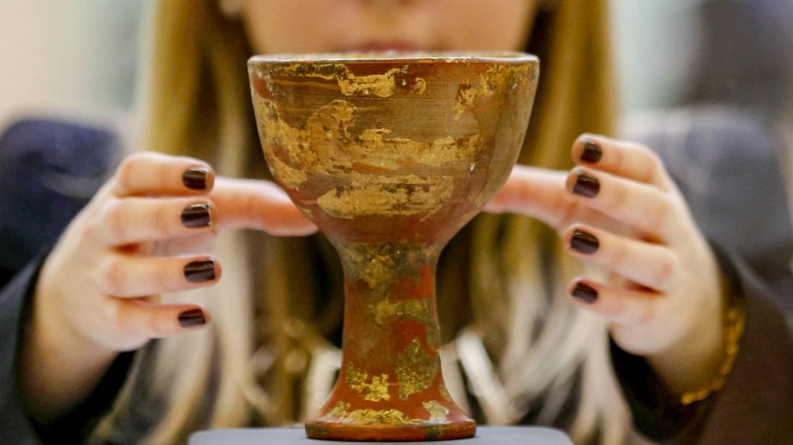 The "Holy Grail" chalice used as a prop in the movie "Indian Jones and the Last Crusade."