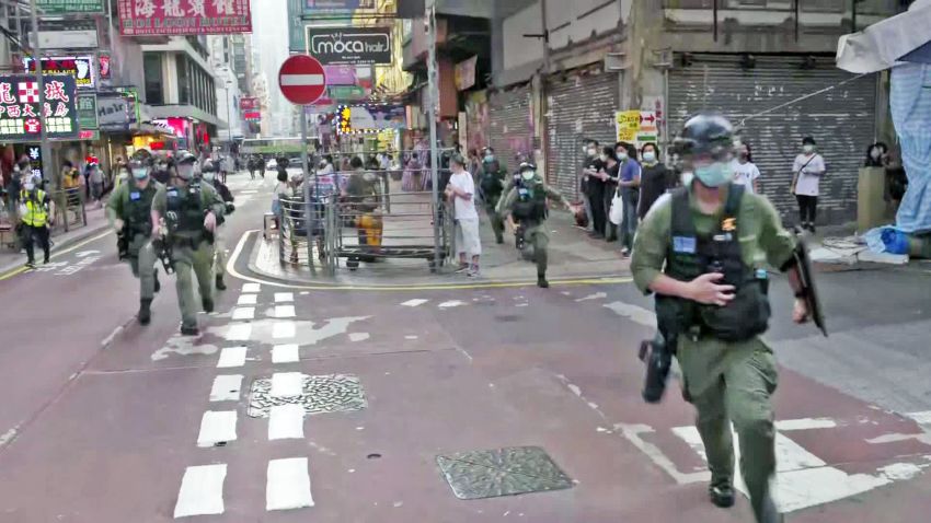 hong kong riot police containment operations protesters watson lklv nr vpx_00004012