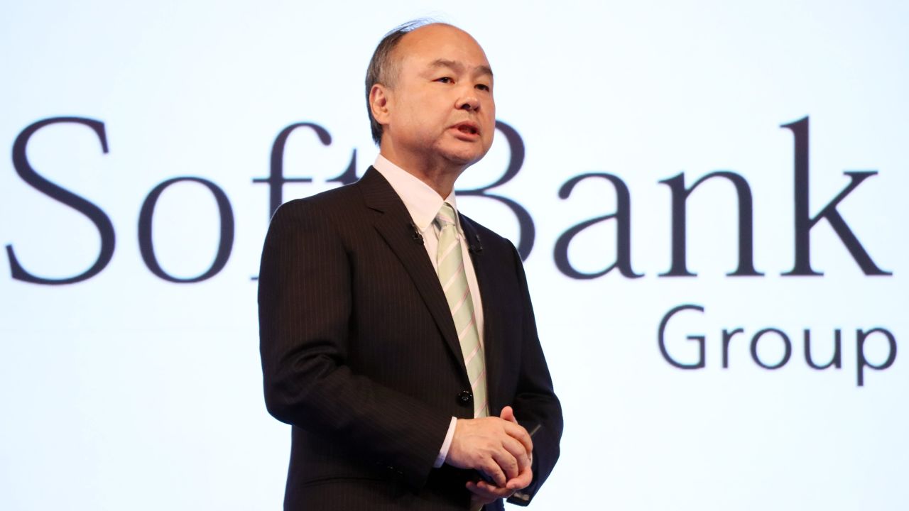 Softbank Group president Masayoshi Son announces the company's third quarter financial result ended December in Tokyo on Wednesday, February 12, 2020. (Photo by Yoshio Tsunoda/AFLO)