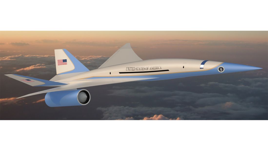 <strong>Feeling supersonic: </strong>This artist concept shows Exosonic's low boom supersonic airliner converted into an executive transport aircraft. 
