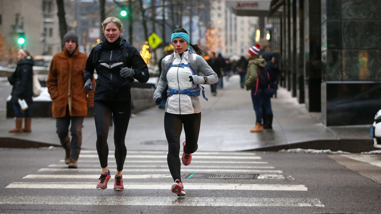 Njeim switched from skiing to marathon running.