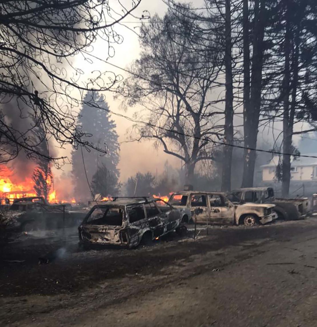 A fire destroyed 80% of Malden, Washington, the Whitman County Sheriff's Office, which posted this photo, reported.