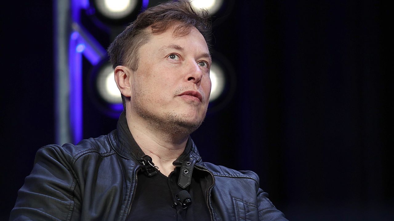 Tesla CEO Elon Musk speaks at an event in March.