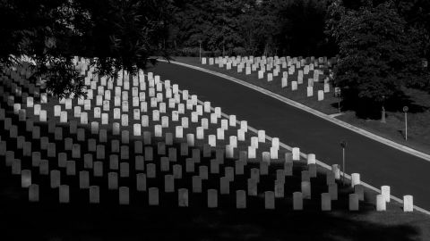 Arlington National Cemetery in Virginia on May 30, 2020. (Stephen Collinson)