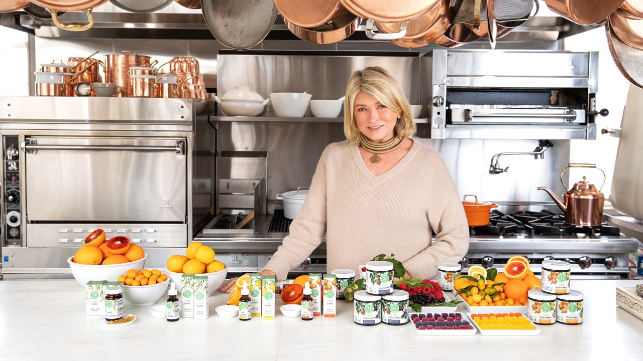 Martha Stewart is launching her first-ever line of CBD products. The hemp-derived soft gels, oils and gummies were inspired by Stewart's kitchen and garden.