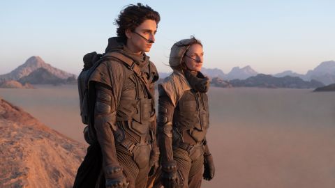 "Dune" stars Timothée Chalamet as the main character Paul Atreides.