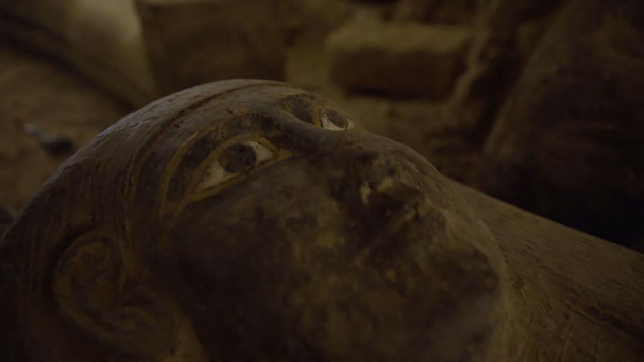 The identities of those inside the coffins are still a mystery.