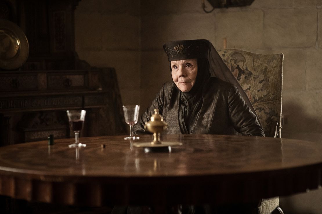 Rigg found fame with a new generation of fans as Lady Olenna Tyrell in "Game of Thrones."