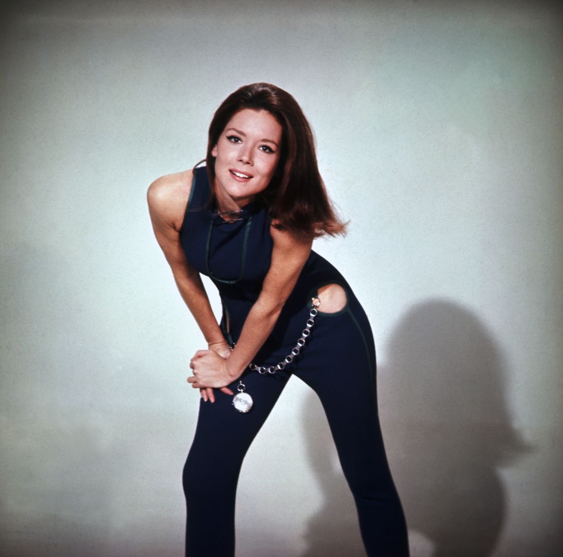 Rigg in 1968 as Emma Peel in television spy series "The Avengers."