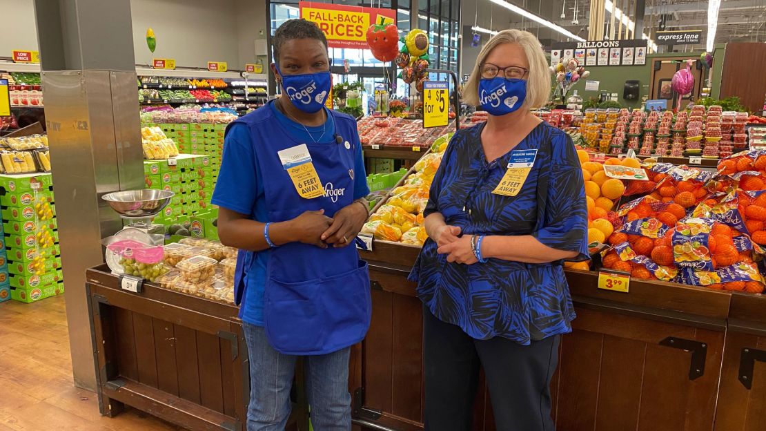 LaShenda Williams' manager Jackie Vandal helped her throughout the interview process for the Kroger position. "I wish I had a whole team full of her," Vandal says.