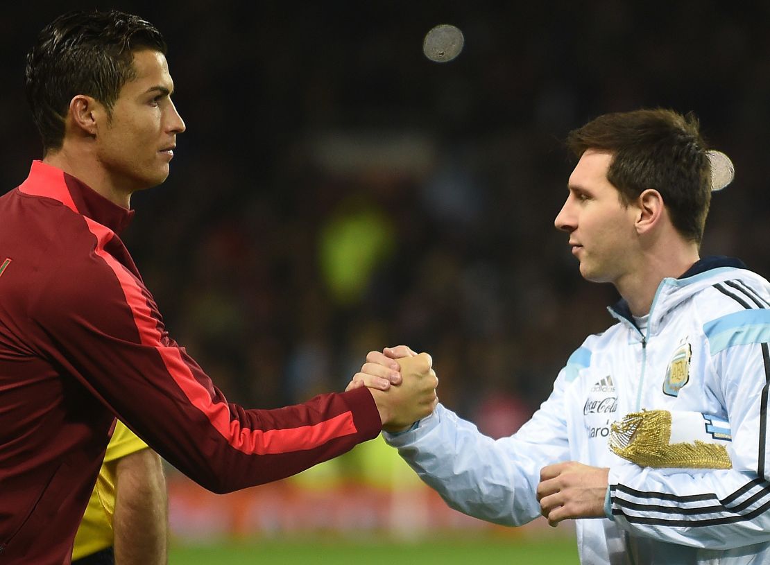 Lionel Messi edges out Cristiano Ronaldo at the top of football's rich list.