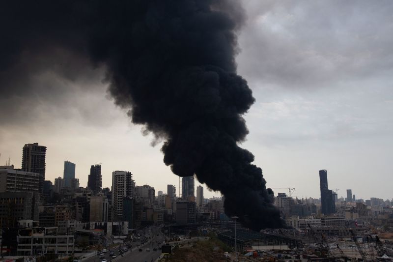 Beirut Fire: Port Ablaze Again, Weeks After Massive Blast - Lebanese ...