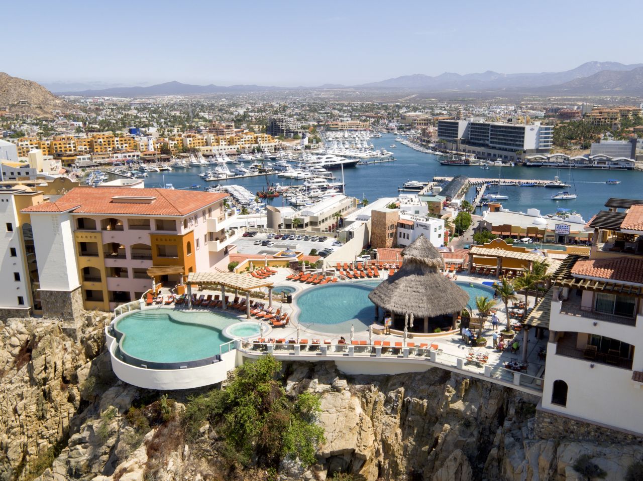 Playa Grande Resort in Los Cabos offers Pacific views and pools with swim-up bars.