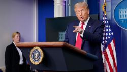 President Donald Trump speaks during a news conference at the White House in Washington, Thursday, Sept. 10, 2020.