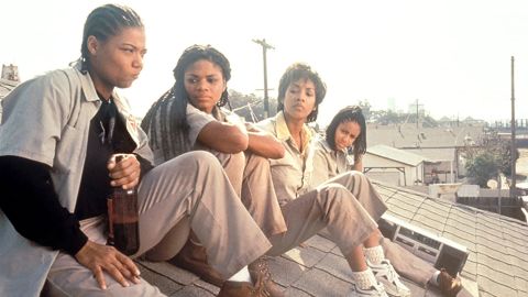 Queen Latifah, Kimberly Elise, Vivica A. Fox and Jada Pinkett Smith in "Set it Off" (1996).