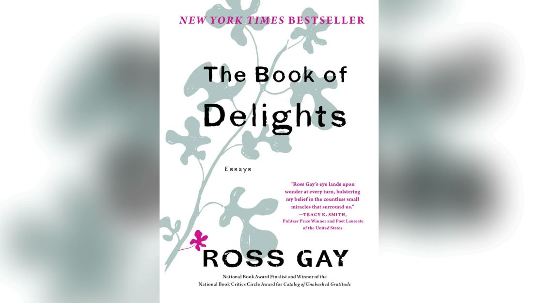 Ross Gay's "The Book of Delights" book cover.