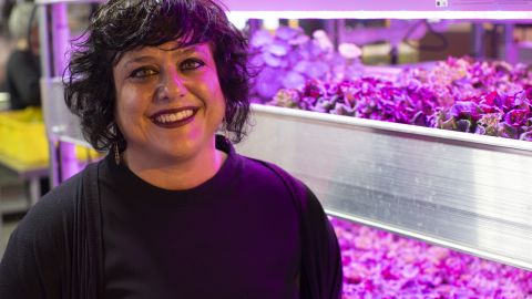 Nona Yehia, the founder of Vertical Harvest in Jackson, Wyoming.