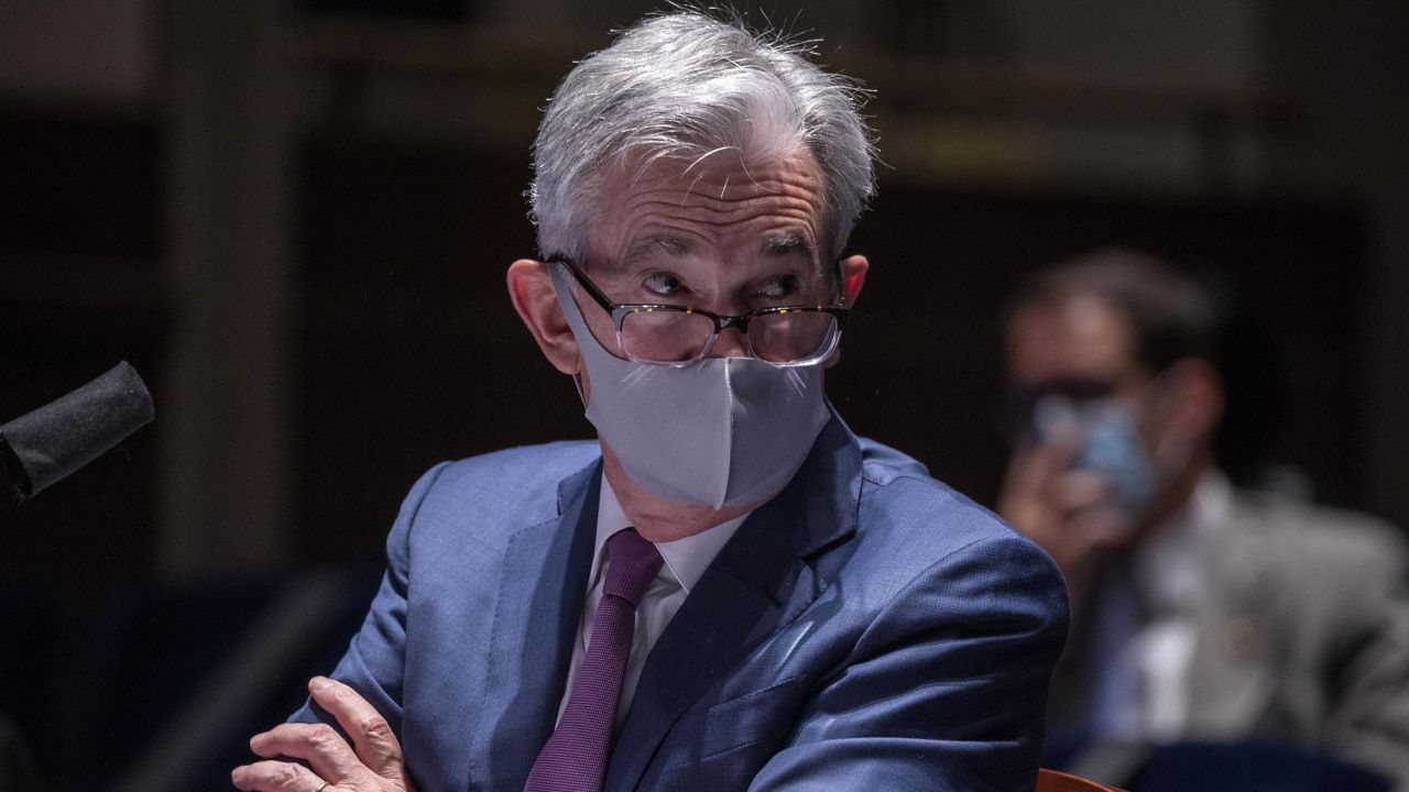 Federal Reserve Chair Jerome H. Powell testifies before the House Financial Services Committee on June 30, 2020.