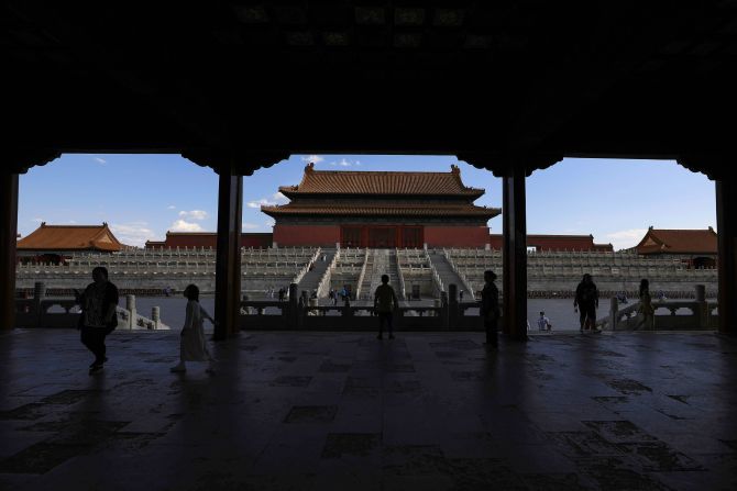 Visitors at the Forbidden City in May 2020, after China began easing restrictions introduced during the coronavirus outbreak. 