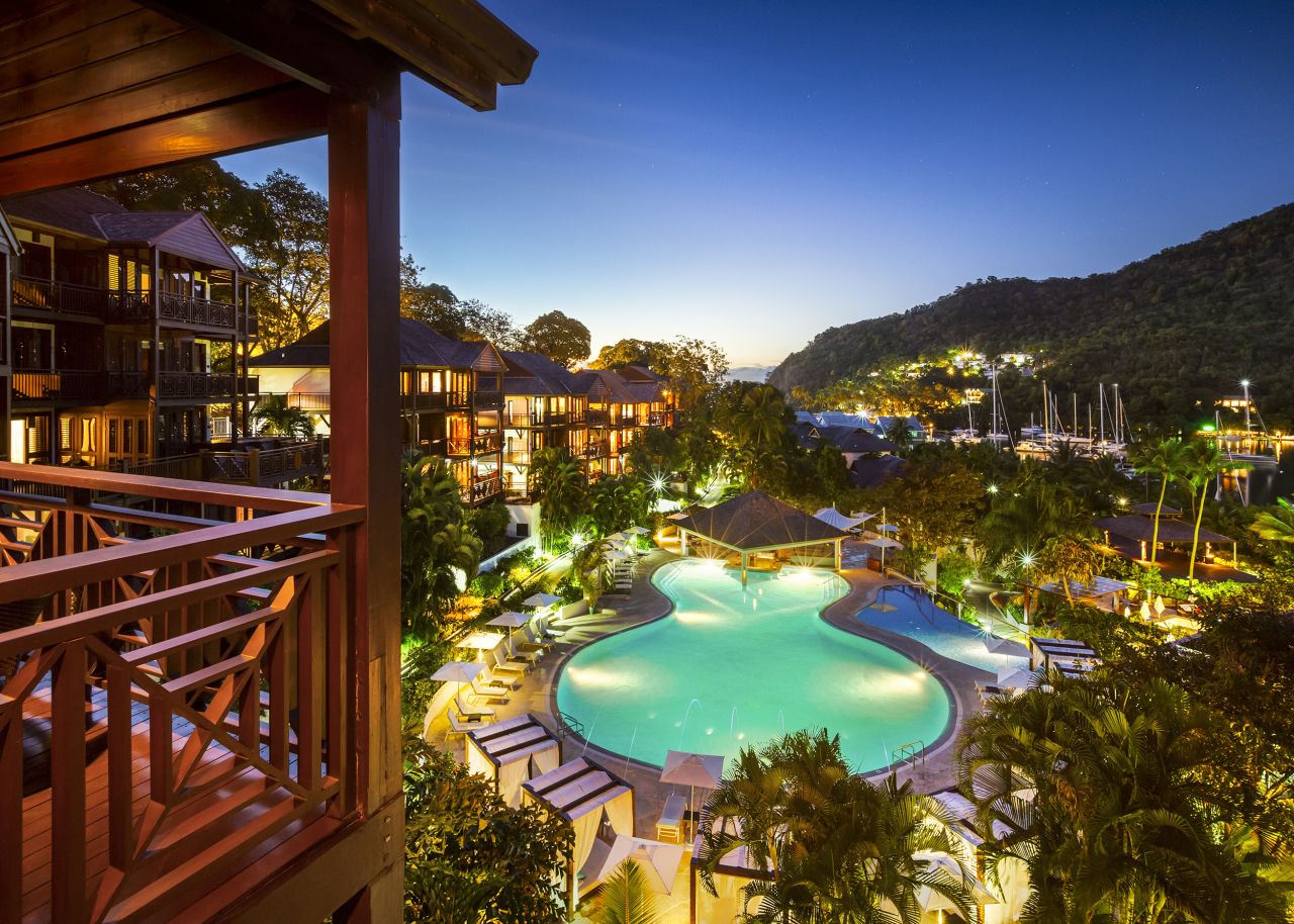 Stays of seven nights for the price of five welcome back guests at Marigot Bay resort in St. Lucia.