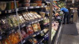 An employee restocks vegetables at a Kroger Co. supermarket in Louisville, Kentucky, U.S., on Tuesday, March 5, 2019. Kroger Co. is scheduled to release earnings figures on March 7. Photographer: Luke Sharrett/Bloomberg via Getty Images