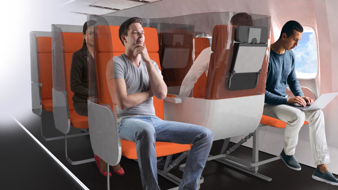 The Janus proposal features seats fitted with a three-sided shield.