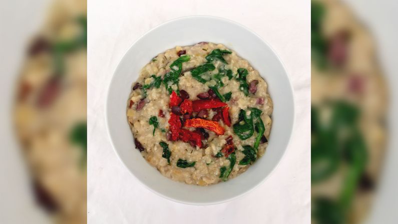 Try a <a href="index.php?page=&url=http%3A%2F%2Fwww.lisadrayer.com%2Fsavory-oatmeal%2F" target="_blank" target="_blank">savory oatmeal</a> with red lentils that features olives and sun-dried tomatoes for a flavorful kick. Great for lunch or dinner.