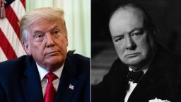 Donald Trump and Winston Churchill