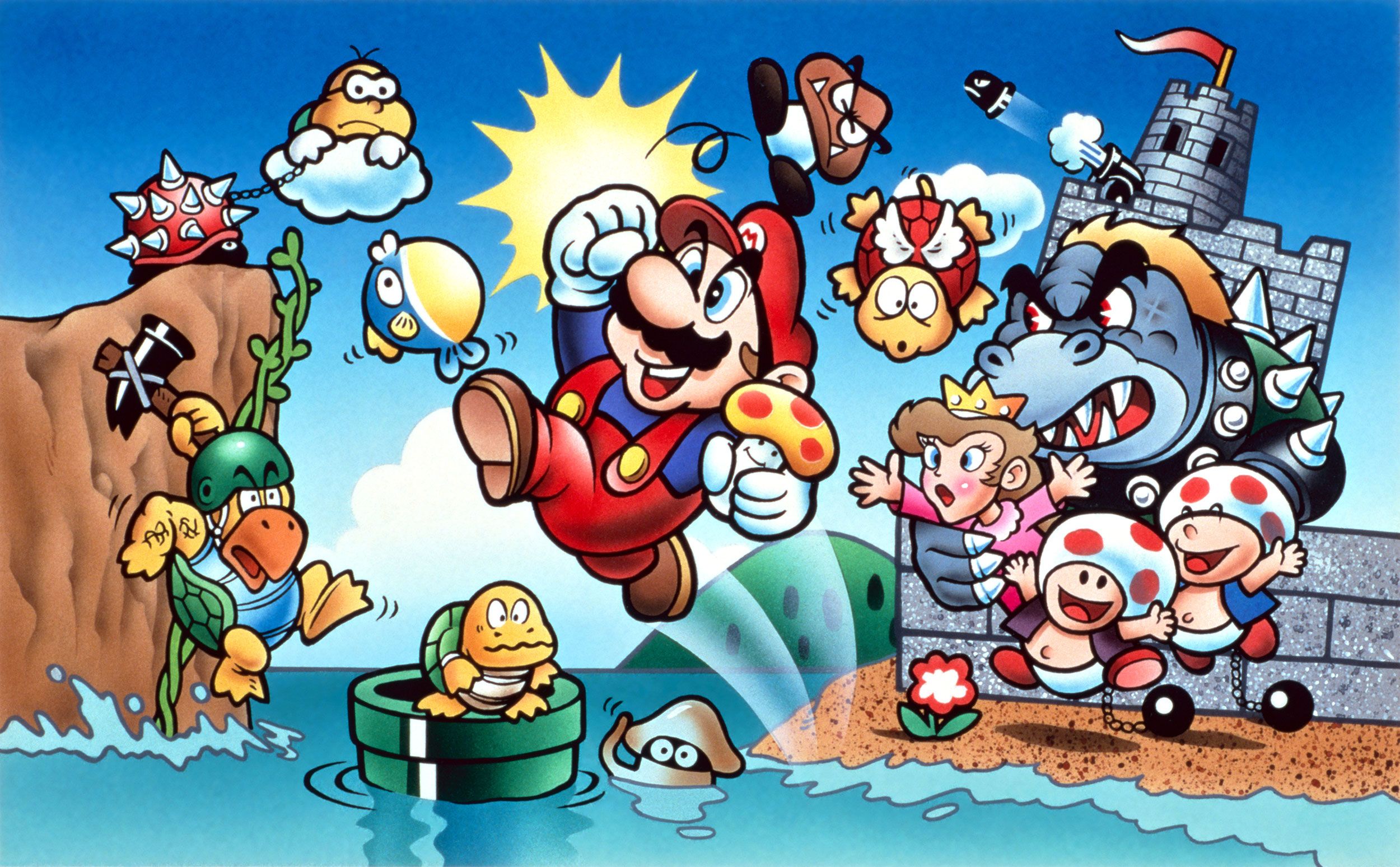 Super Mario Bros Wallpaper, Games / Others: Super Mario Bros, Game