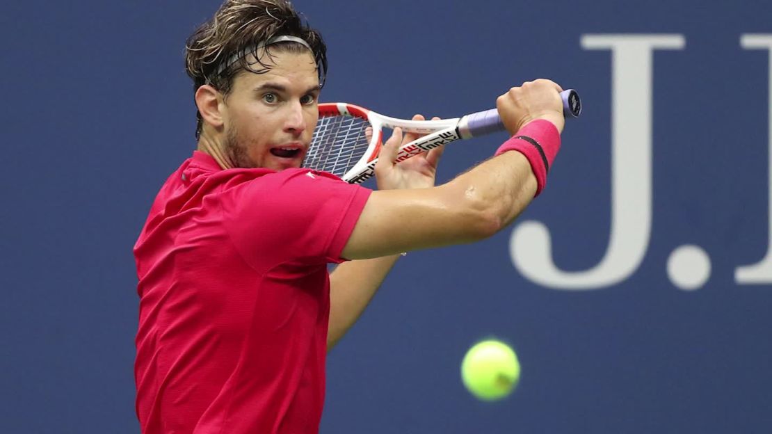 Thiem secured victory on this third championship point. 
