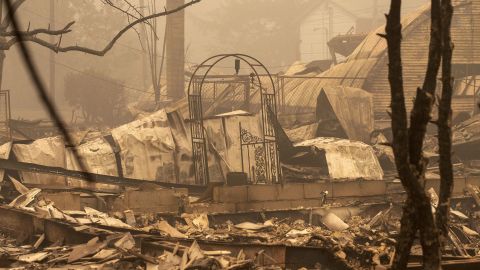 Several homes were reduced to rubble near Salem, about 45 miles southwest of Portland.