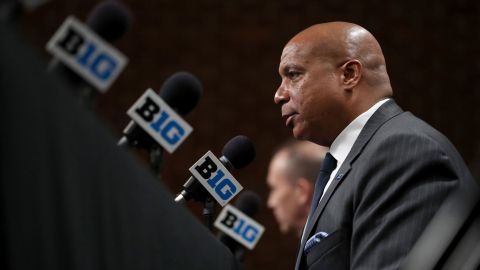 Big Ten commissioner Kevin Warren has faced pressure to resume play.