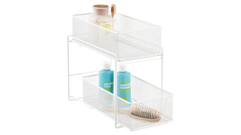 White 2-Drawer Mesh Organizer